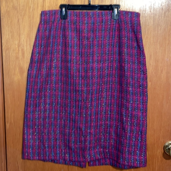 •LESLIE FAY•PINK TWEED JACKET & MATCHING SKIRT SIZE 8 (JACKET) 16 (SKIRT) EUC - Picture 10 of 16